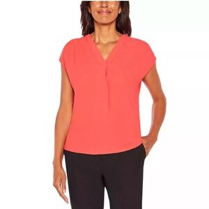 Banana Republic Ladies' Short Sleeve V-Neck Blouse